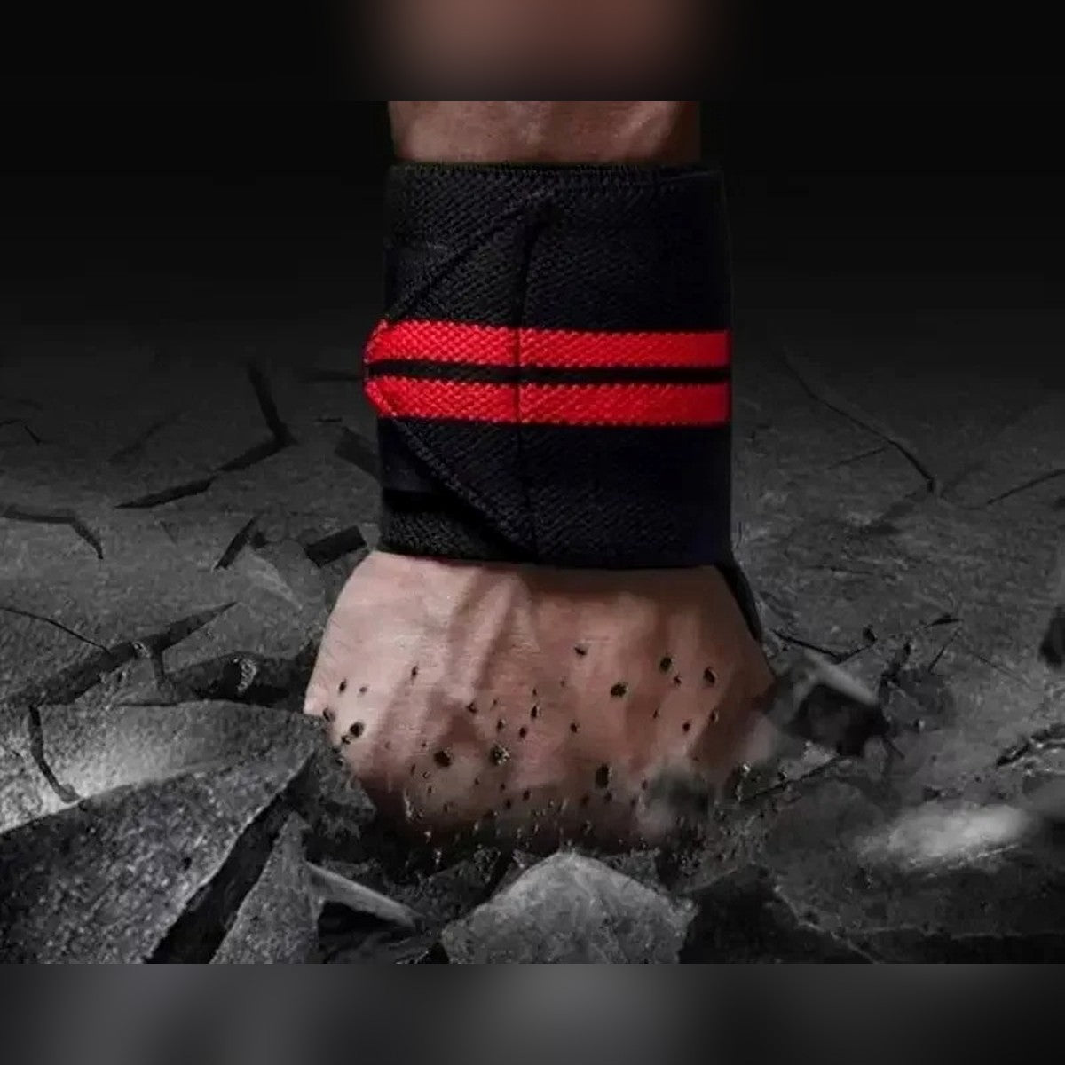 Wrist wraps DIPPR portés au poignet, serrage velcro — maintien pour dips lestés et handstand